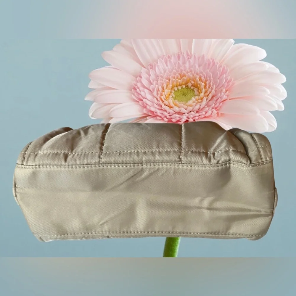 Shiseido Tan Quilted Cosmetic Case